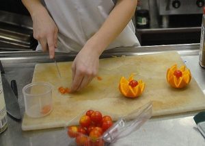 Vegetable Sculpture can be expanded into the use of fruit to create food sculptures. 