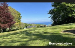 Borrowed viewed views are a garden optical illusion