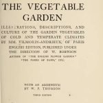 Vilmorin's "The Vegetable Garden" Vilmorin's "The Vegetable Garden"